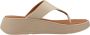 FitFlop F-Mode Leather Flatform Toe-Post Sandals BEIGE - Thumbnail 11