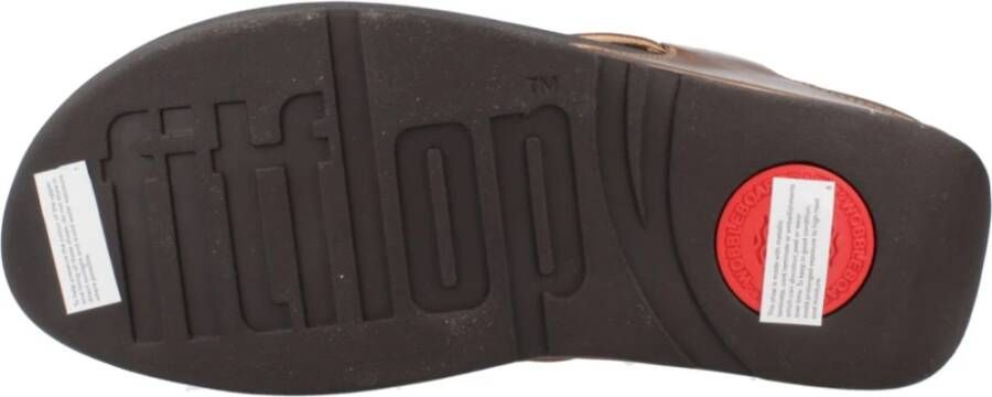 FitFlop Metallic Knoop Flip Flops Brown Dames
