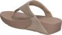 FitFlop TM Lulu Shimmer Toe-Post teenslippers beige - Thumbnail 5