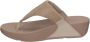 FitFlop TM Lulu Shimmer Toe-Post teenslippers beige - Thumbnail 6