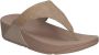 FitFlop TM Lulu Shimmer Toe-Post teenslippers beige - Thumbnail 8