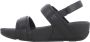 FitFlop Verstelbare leren sandalen met achterband Black Dames - Thumbnail 3