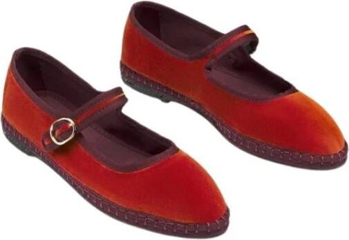 Flabelus Comfortabele Mary Jane Schoenen Red Dames