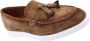 Flecs Klassieke Teddy Moccasin Loafers Brown Heren - Thumbnail 7