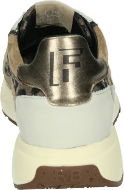 Floris van Bommel Beige Sportieve Lage Damesschoenen