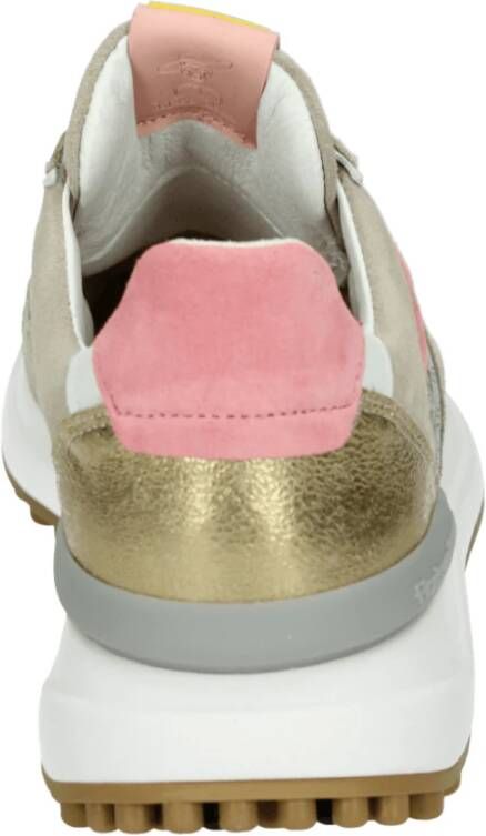 Floris van Bommel Beige Sportieve Lage Damessneakers