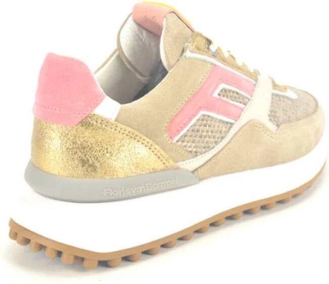 Floris van Bommel Beige Goud Koraal Runner Beige Dames