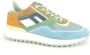 Floris van Bommel Blauw Combi Runner Sneakers Multicolor Heren - Thumbnail 2