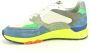 Floris van Bommel Blauw Runner met Groene Z Multicolor Heren - Thumbnail 3