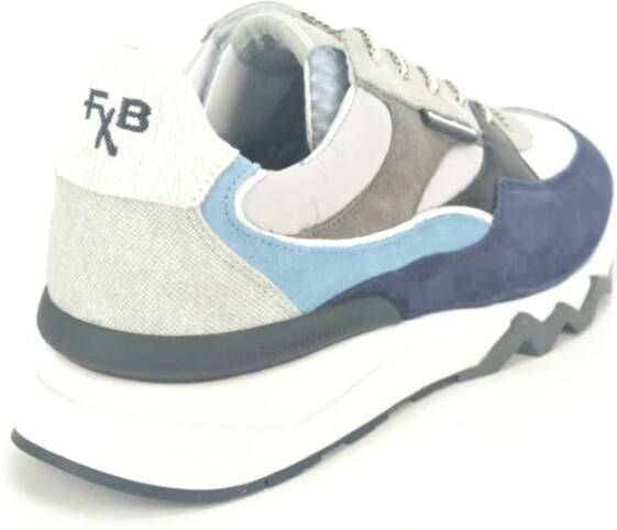 Floris van Bommel Blauw Wit Combo Runner N. DZ Multicolor Heren