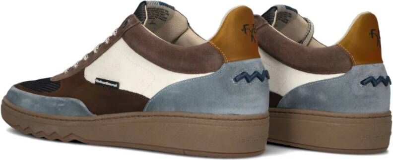 Floris van Bommel Blauwe Lage Sneakers Multicolor Heren