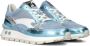 FLORIS VAN BOMMEL Lage Sneakers Dames Sfw-10098 Blokki Maat: 35 Materiaal: Leer Kleur: Blauw - Thumbnail 6