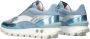 FLORIS VAN BOMMEL Lage Sneakers Dames Sfw-10098 Blokki Maat: 35 Materiaal: Leer Kleur: Blauw - Thumbnail 7