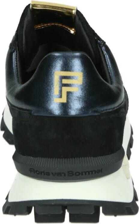 Floris van Bommel Blauwe Sportieve Lage Schoenen Blokki 04.22