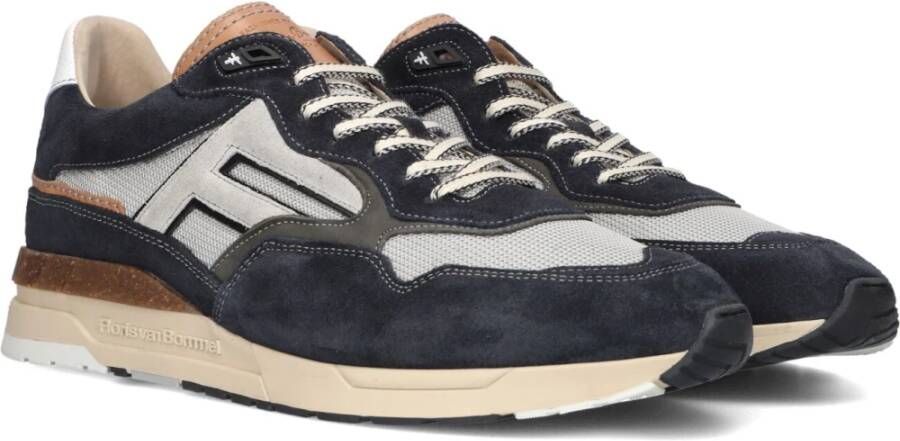 Floris van Bommel Blauwe Suède Sneakers Sfm-10153 Multicolor Heren