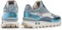 FLORIS VAN BOMMEL Lage Sneakers Dames Sfw-10098 Blokki Maat: 35 Materiaal: Leer Kleur: Blauw - Thumbnail 8