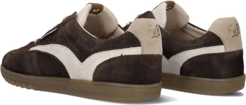 Floris van Bommel Bruine Suède Heren Sneakers