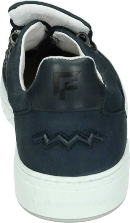 Floris van Bommel Casual Blauwe Nubuck Herenschoenen