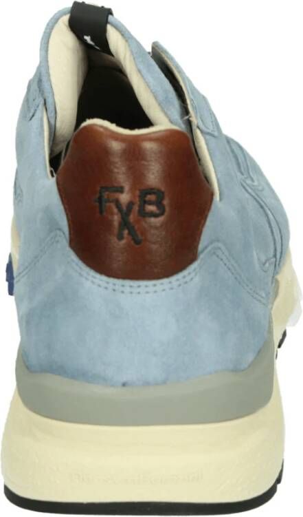 Floris van Bommel Casual Heren Sneakers Lichtblauw