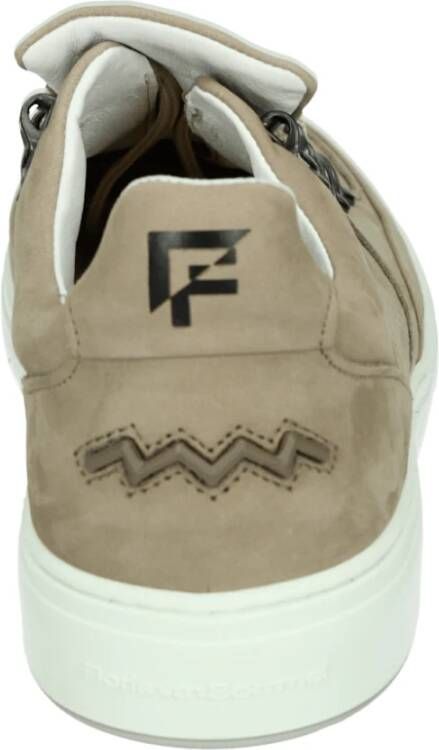 Floris van Bommel Casual Herenschoenen Taupe Nubuck Laag