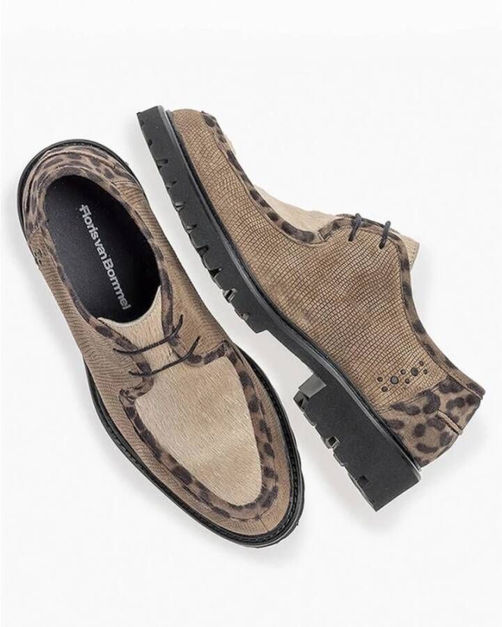 Floris van Bommel Casual Taupe Suede Sneakers