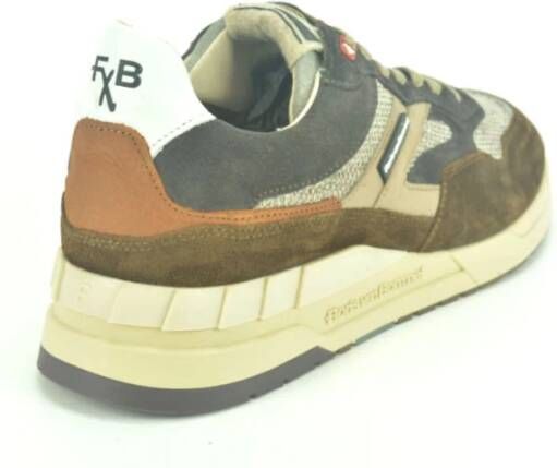 Floris van Bommel Cognac + Grijs Runner N. Bruin Heren