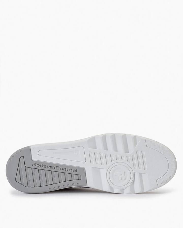 Floris van Bommel Geprint Suede Sneakers voor Mannen Blue Heren
