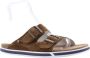 Floris van Bommel Stijlvolle Zomer Slippers Brown Heren - Thumbnail 3