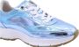 FLORIS VAN BOMMEL Lage Sneakers Dames Sfw-10101 Maat: 38 5 Materiaal: Leer Kleur: Blauw - Thumbnail 12