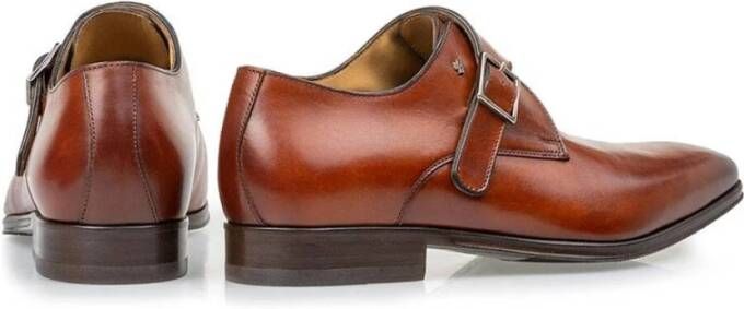Floris van Bommel Elegante DarkCognac Leren Schoenen