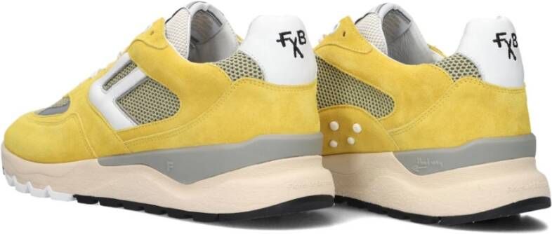 Floris van Bommel Gele Lage Top Heren Sneakers