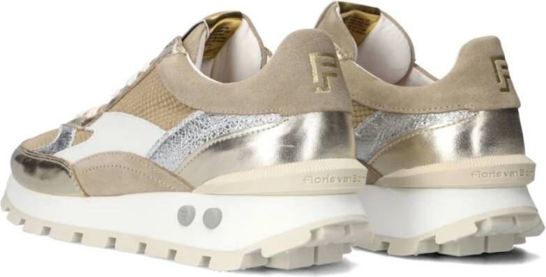 Floris van Bommel Gouden lage top sneakers Sfw-10098