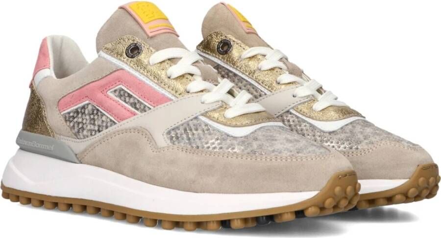 Floris van Bommel Gouden Sneakers Sfw-10128 Glamour Stijl Multicolor Dames