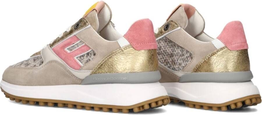 Floris van Bommel Gouden Sneakers Sfw-10128 Glamour Stijl Multicolor Dames