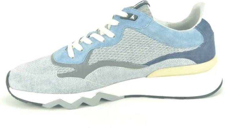 Floris van Bommel Grijs Blauw Runner Schoenen Multicolor Heren