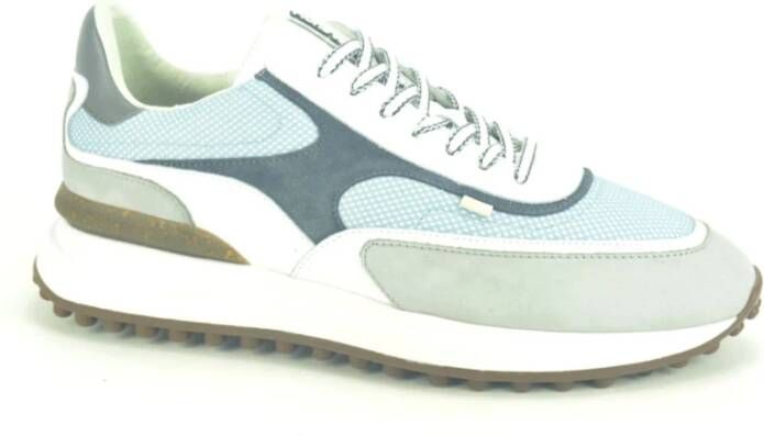 Floris van Bommel Grijs en Lichtblauw Runner Schoenen Multicolor Heren