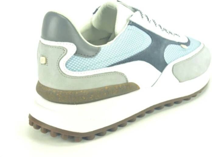 Floris van Bommel Grijs en Lichtblauw Runner Schoenen Multicolor Heren