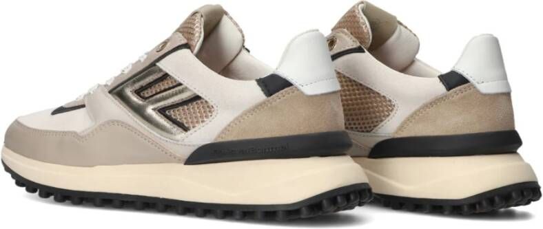 Floris van Bommel Grijze Lage Sneakers Beige Dames