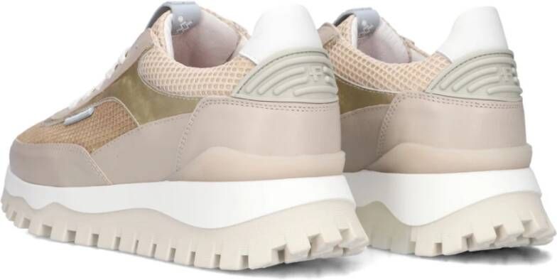 Floris van Bommel Grijze Lage Top Platform Sneakers