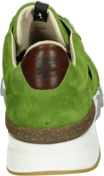 Floris van Bommel Groene Casual Herenschoenen DE Zager