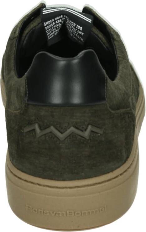 Floris van Bommel Groene Suède Casual Schoenen