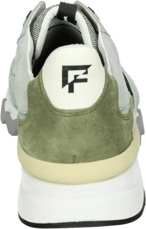 Floris van Bommel Groene Suède Casual Schoenen DE Zager