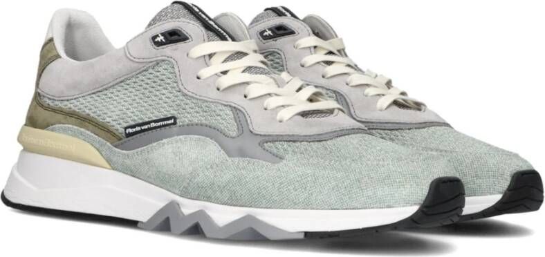 Floris van Bommel Groene Suède Sneakers Sfm-10136 Multicolor Heren