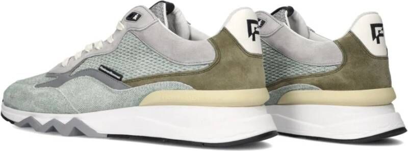 Floris van Bommel Groene Suède Sneakers Sfm-10136 Multicolor Heren