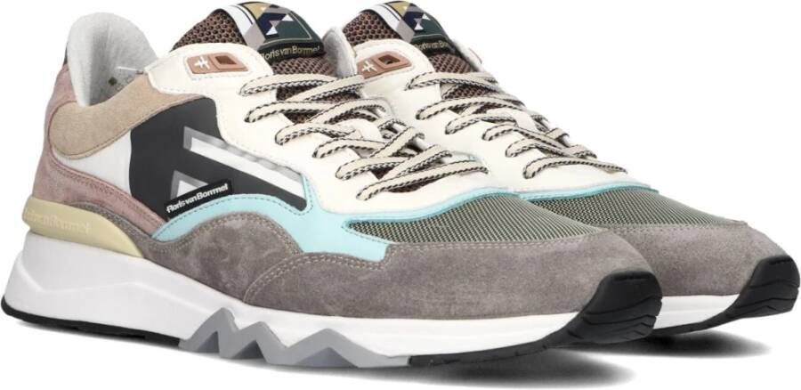 Floris van Bommel Groene Suède Sneakers Sfm-10136 Multicolor Heren