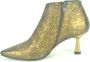 Floris van Bommel Hoge hak laarzen met bronzen tip - Thumbnail 5