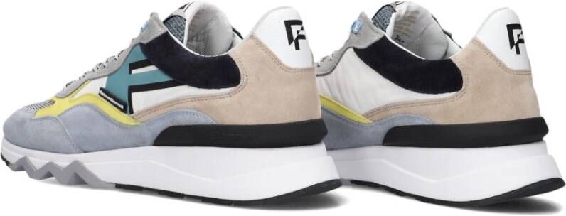 Floris van Bommel Lage Top Heren Sneakers Blauw Multicolor Heren