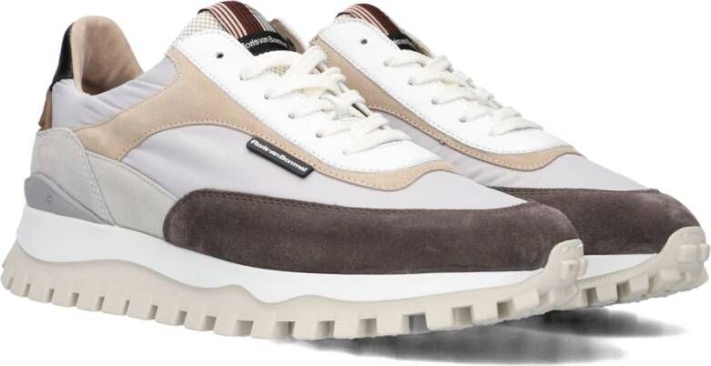 Floris van Bommel Lage Top Heren Sneakers Grijs Multicolor Heren