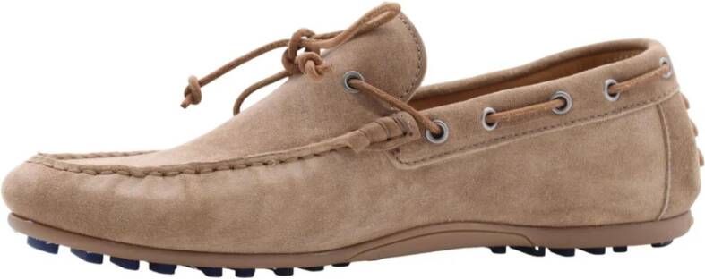 Floris van Bommel Stijlvolle Bootschoenen Beige Heren