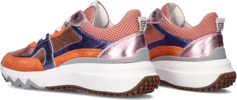 Floris van Bommel Zwarte Suède Lage Sneakers Multicolor Dames